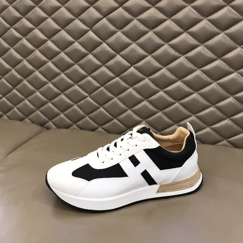 Hermes White Black Sneakers