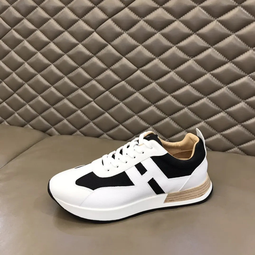 Hermes White Black Sneakers