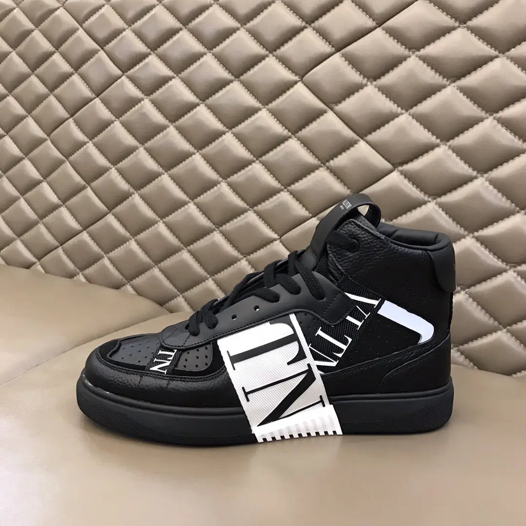 Valentino VLTN High Black White Sneakers