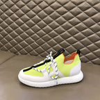 Hermes Neon Green White Black Sneakers