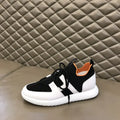 Hermès Bouncing Black White Orange Sneakers
