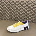 Hermes Bouncing White Yellow Purple Sneakers