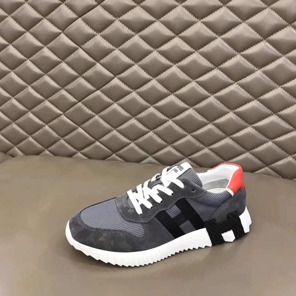 Hermes Bouncing Grey Black Orange Sneakers