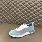 Hermes Bouncing White Light Blue Sneakers