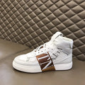 Valentino VN High White Brown Sneakers