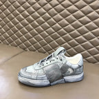 Valentino Garavani Light Grey Metallic Sneakers