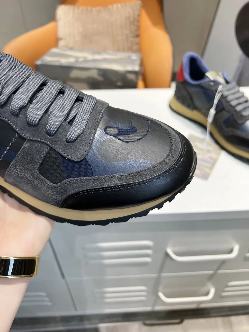 Hogan Navy Blue Red Black Sneakers