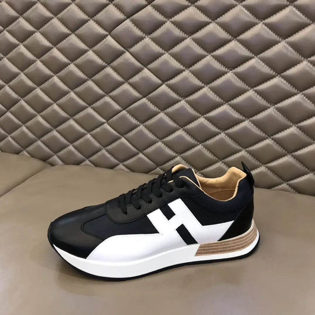 Hermes H Black White Sneakers