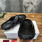 Valentino Garavani VLTN Black Platform Slides