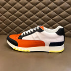 Hermes Bouncing Orange White Black Sneakers