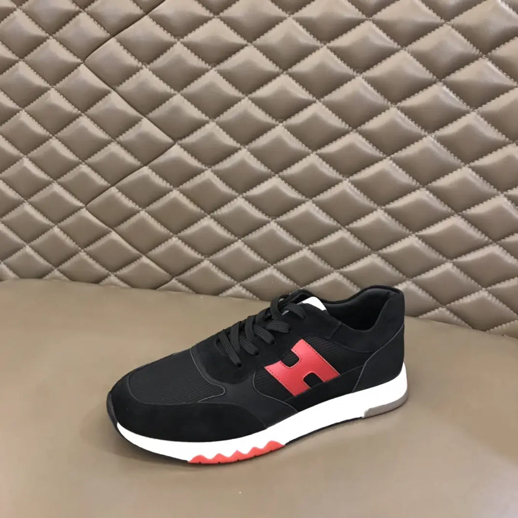 Hermès Paris Black Red White Sneakers
