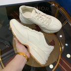 Tiger Print White Purple Yellow Sneakers