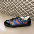 Gucci Ace Black Multicolor Orange Sneakers