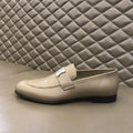 Hermes H Beige Loafers