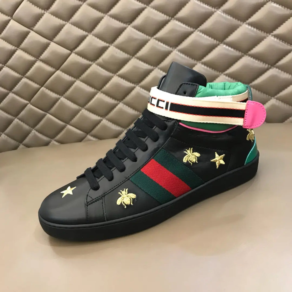 Gucci Ace Black Red Green Sneakers