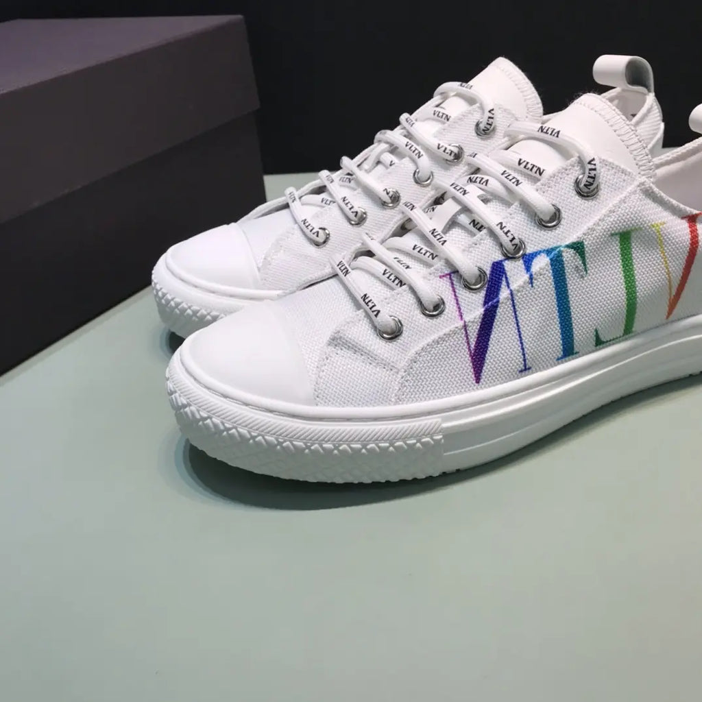 Valentino VLTN Low Top White Rainbow Sneakers