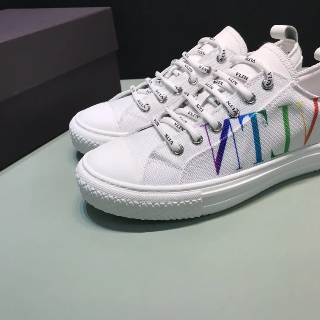 Valentino VLTN Low Top White Rainbow Sneakers