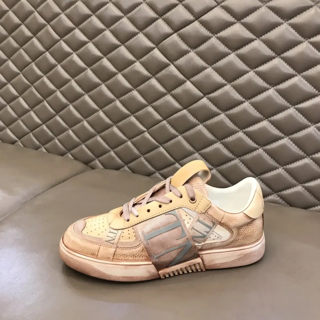 Valentino Garavani Beige Light Blue Sneakers