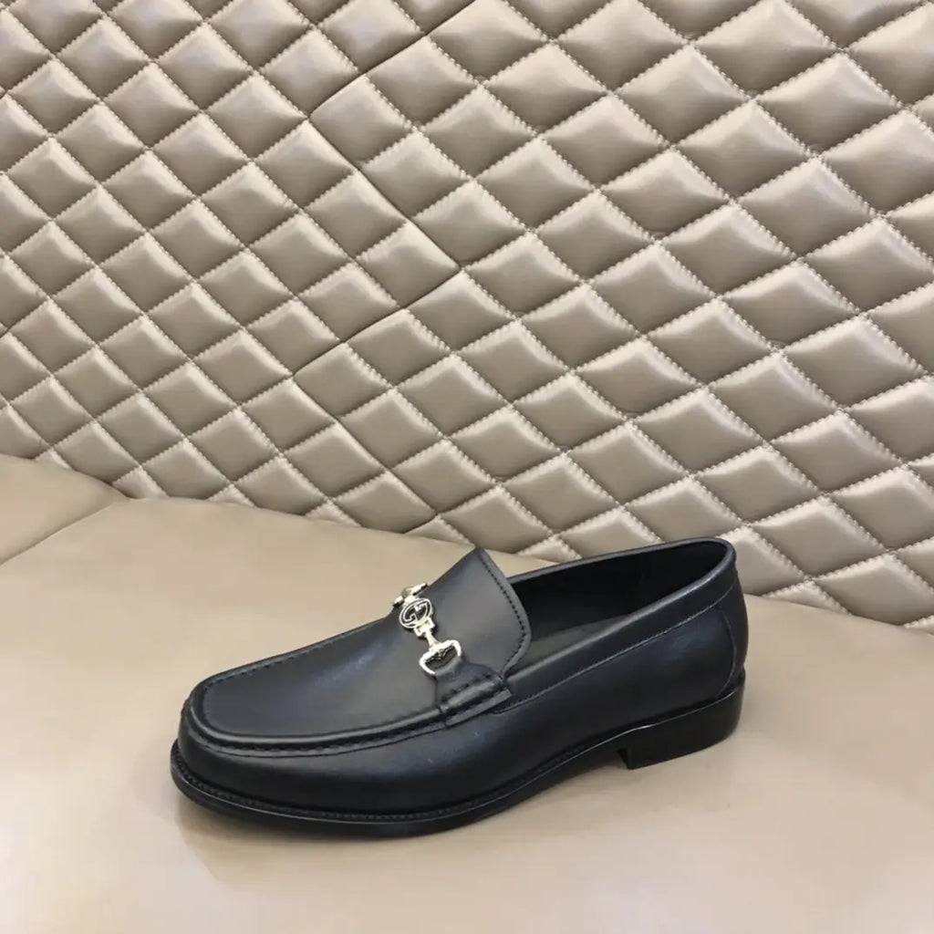 Gucci Horsebit Black Leather Loafers