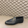 Gucci Horsebit Gold Bit Black Loafers