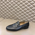 Gucci Horsebit Gold Chain Black Loafers