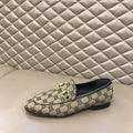 Gucci Horsebit Beige Brown GG Loafers
