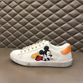 Gucci Mickey Mouse White Orange Sneakers