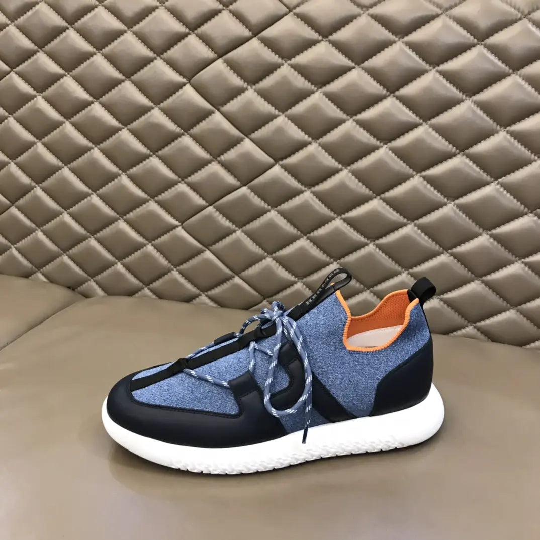 Hermès Bouncing Grey Black Orange Sneakers