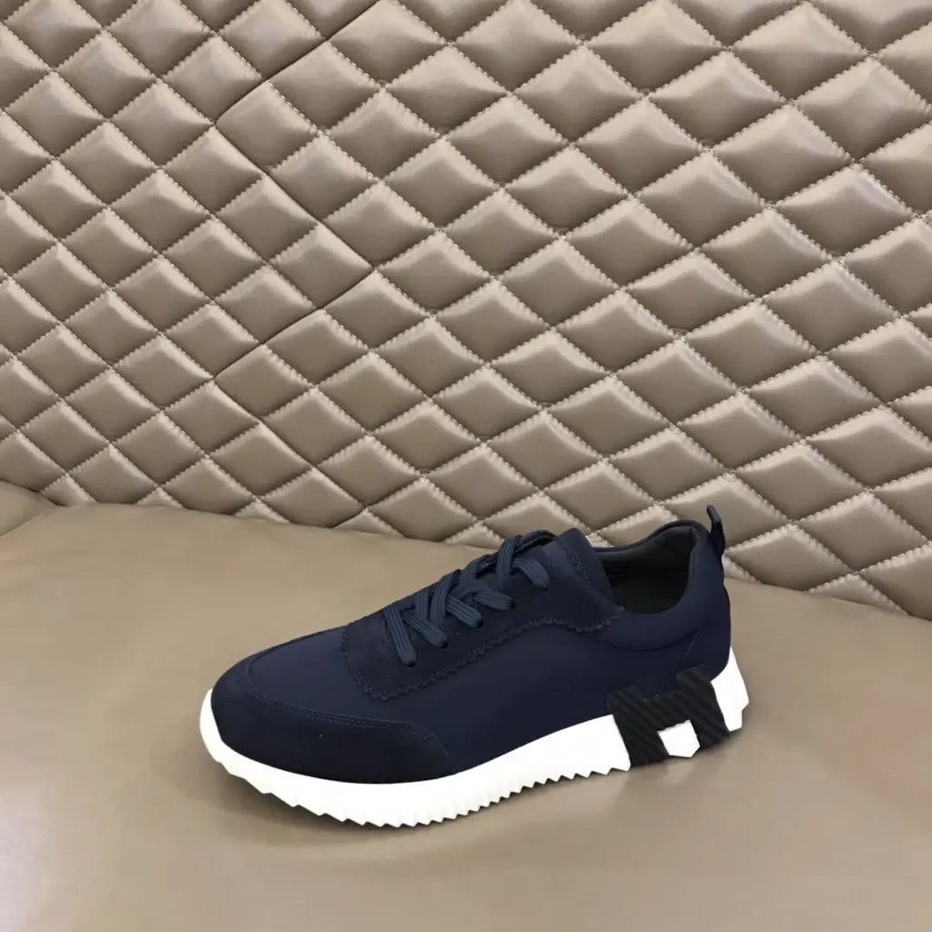Hermès Navy Blue White Sole Sneakers