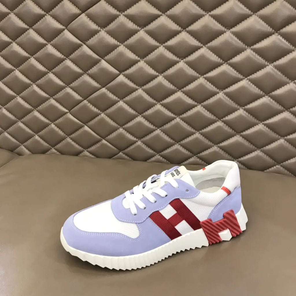 Hermes Paris Purple White Red Sneakers