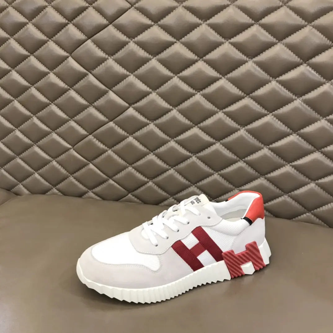Hermès Paris White Red Sneakers
