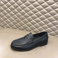 Gucci GG Monogram Black Leather Loafers