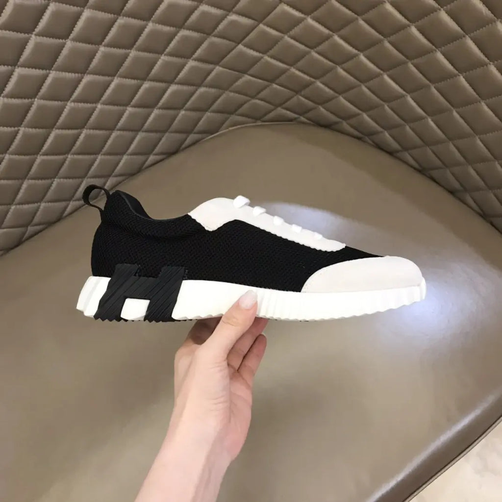 Hermes Bouncing White Black Sneakers