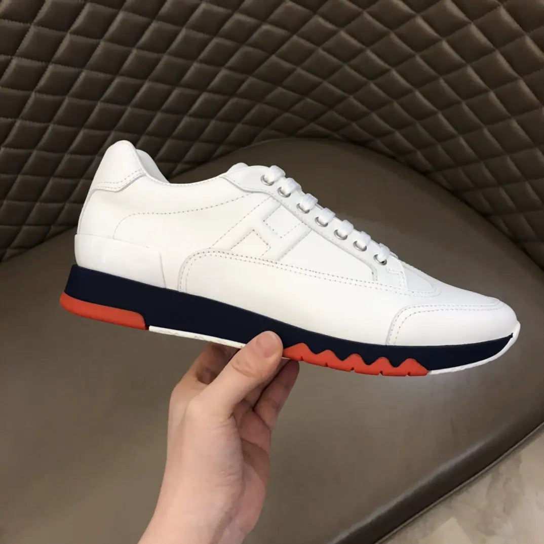 Hermes Paris White Black Red Sneakers