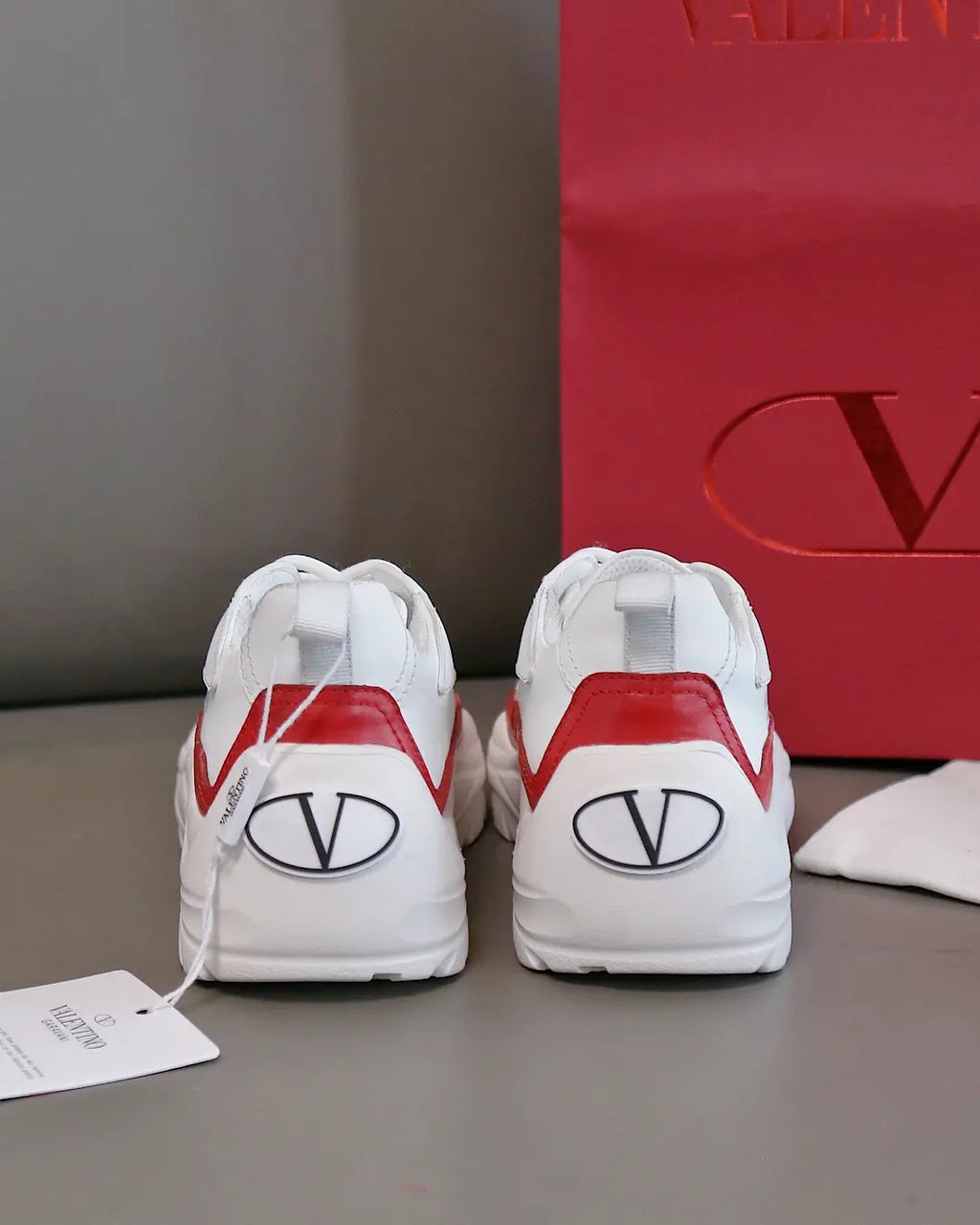 Valentino Garavani White Red Sneakers