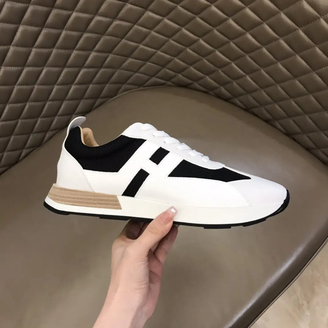 Hermes White Black Sneakers