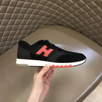Hermès Paris Black Red White Sneakers