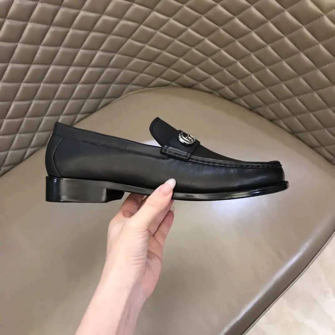 Gucci GG Interlocking Black Loafers