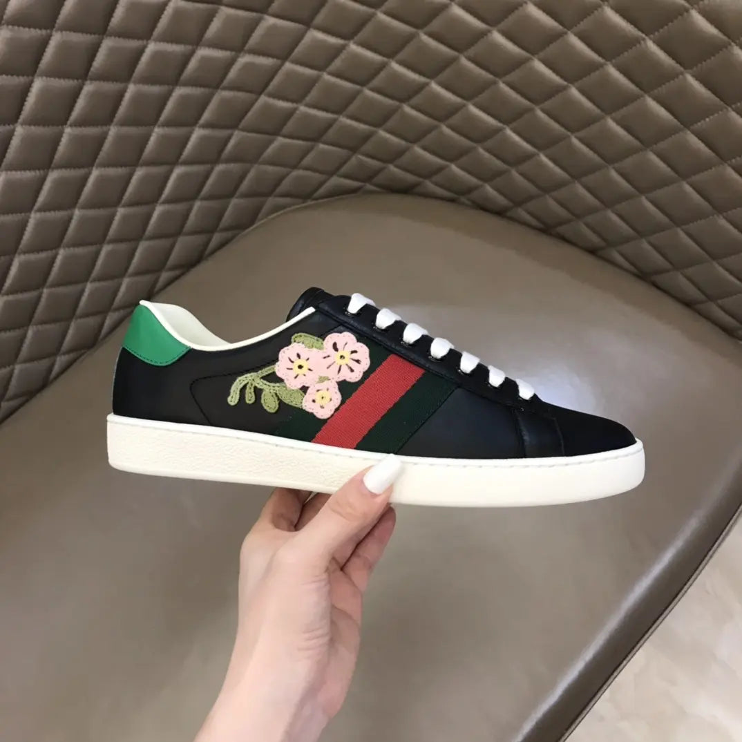 Gucci Ace Black Red Green Sneakers