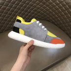Hermes Grey Yellow Orange Black Sneakers