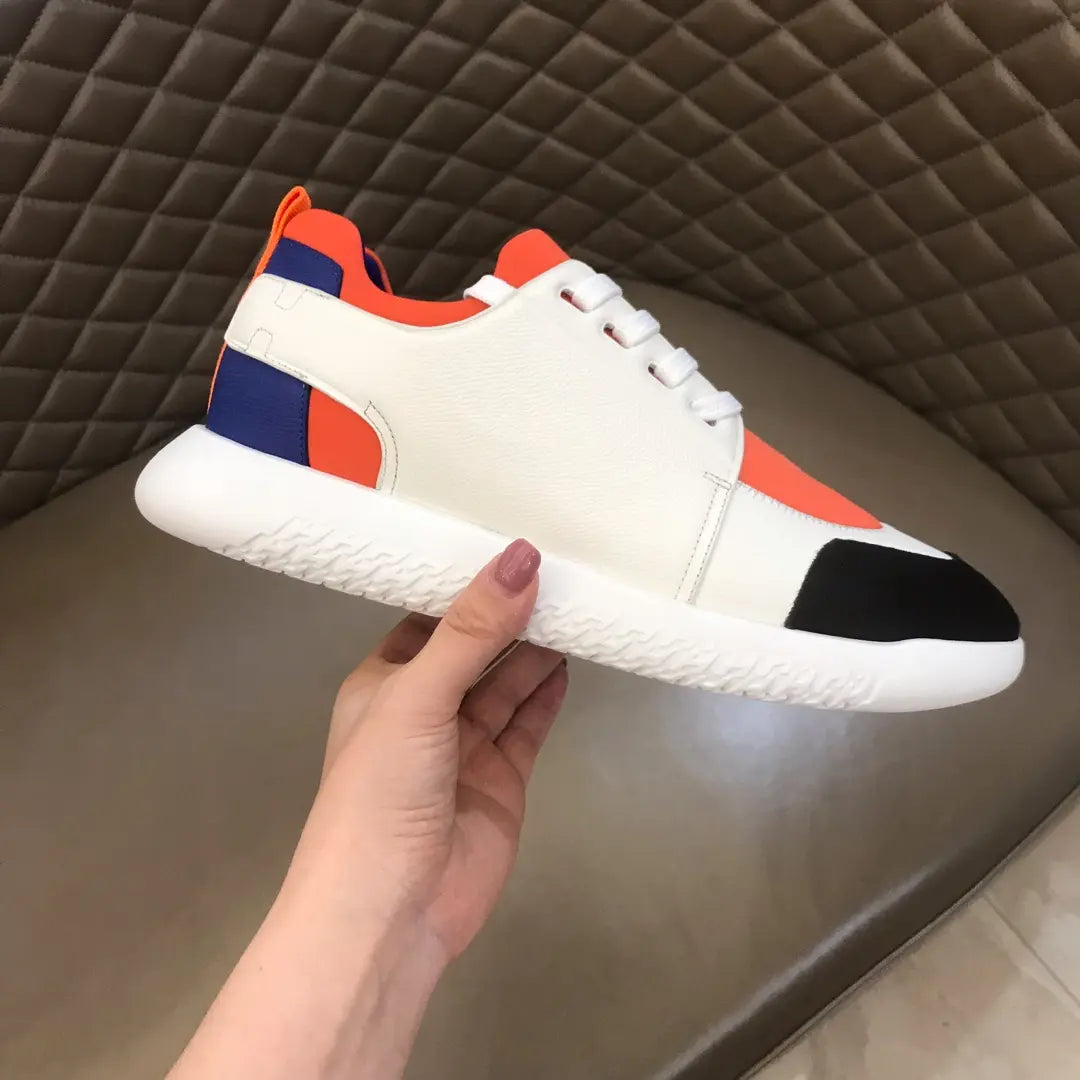 Hermès White Orange Black Blue Sneakers