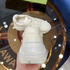 Gucci Red Heart Face White Sneakers