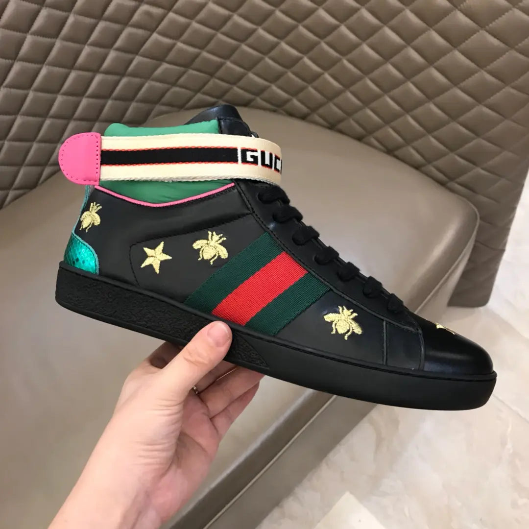 Gucci Ace Black Red Green Sneakers
