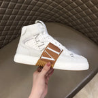 Valentino VN High White Brown Sneakers