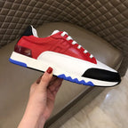 Hermes Red White Black Blue Sneakers