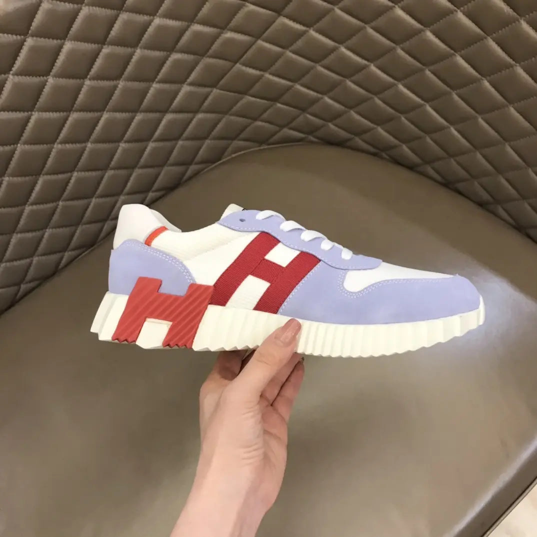 Hermes Paris Purple White Red Sneakers