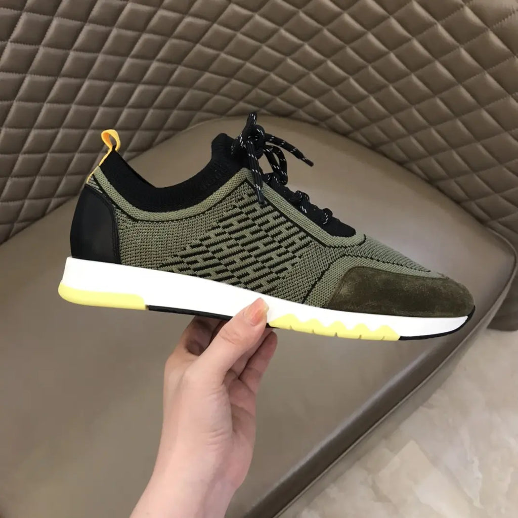 Hermès H Green Black White Sneakers
