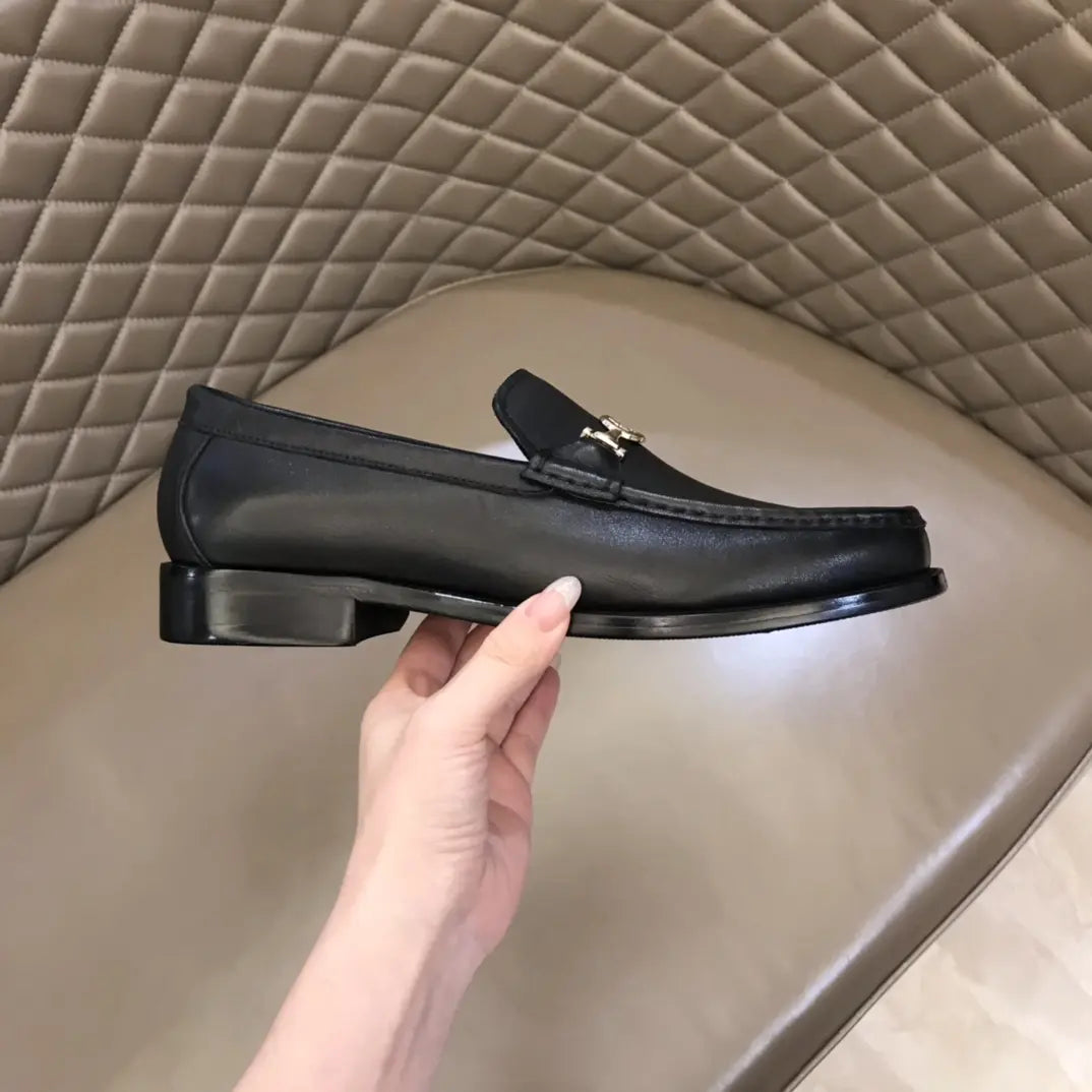 Gucci Horsebit Black Leather Loafers