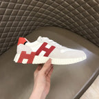 Hermès Paris White Red Sneakers