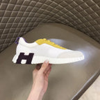 Hermes Bouncing White Yellow Purple Sneakers